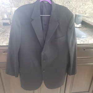 Jos A Bank Mens Dark Navy Fine Pinstripe Suit